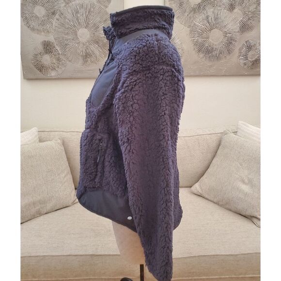 Zella Faux Shearling Pullover sz XL in Grey Forged - Picture 6 of 13